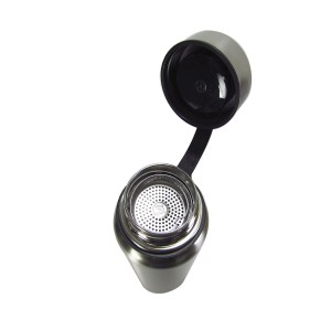 GARRAFA  DE INOX 1.1L COM BOLSA DE COURINO E ALÇA - WC409499 -PT