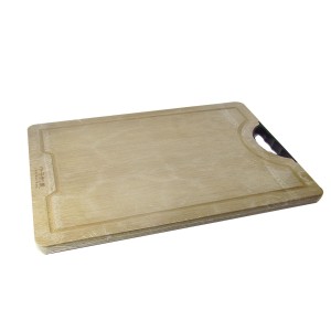 TABUA DE CORTE DE BAMBU COM PEGADOR PRETO 26X38CM -73542