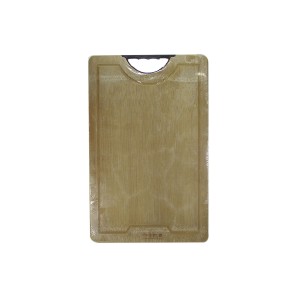 TABUA DE CORTE DE BAMBU COM PEGADOR PRETO 26X38CM -73542