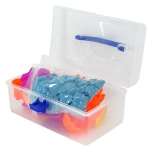 AREIA DE MODELAR 600 GRAMAS COM 9 PEÇAS NA MALETA -DMT5545