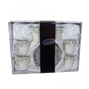 JOGO PARA CAFE PORCELANA BRANCO 12 PECAS 80 ML - DMP4464