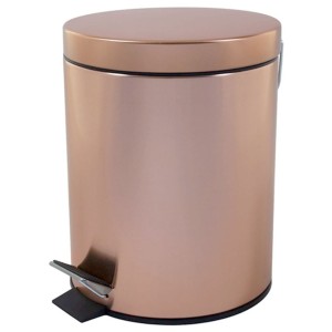 LIXEIRA INOX GOLD ROSE COM PEDAL 5L BALDE INTERNO DE PLÁSTICO - CHI2114
