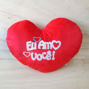 ALMOFADA EM FORMATO DE CORAÇÃO DE POLIESTER 60CM -31300469