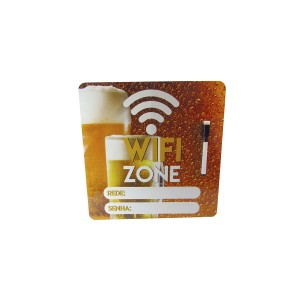 PLACA ESTAMPADA DE METAL 29X29CM - WIFI ZONE - WF28