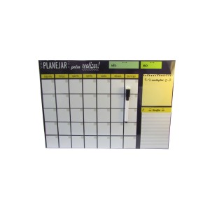 PLACA ESTAMPADA DE METAL 30X40CM - PLANNER ORGANIZADOR DE TAREFAS E ANOTAÇÕES - L10