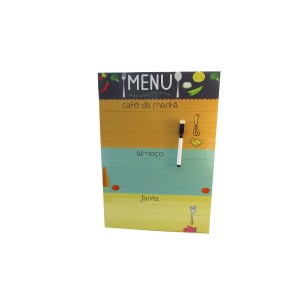 PLACA ESTAMPADA DE METAL 30X40CM - MENU ALIMENTAR - L06