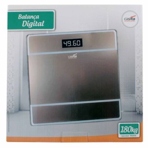 BALANÇA DIGITAL VIDRO TEMPERADO QUADRADA CAPACIDADE 180 KG - CA05027-PT