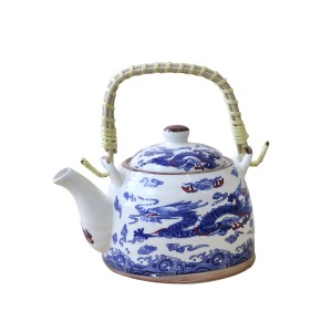 CHALEIRA DE PORCELANA ORIENTAL COM INFUSOR  500 ML - WE0641-A