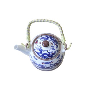 CHALEIRA DE PORCELANA ORIENTAL COM INFUSOR  600 ML - WE0642-A