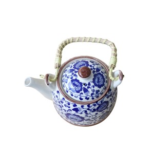 CHALEIRA DE PORCELANA ORIENTAL COM INFUSOR  600 ML - WE0642-C