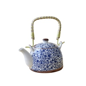 CHALEIRA DE PORCELANA ORIENTAL COM INFUSOR  500 ML - WE0641-F