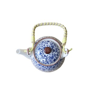 CHALEIRA DE PORCELANA ORIENTAL COM INFUSOR  600 ML - WE0642-F