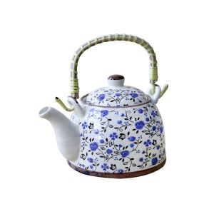 CHALEIRA DE PORCELANA ORIENTAL COM INFUSOR  600 ML - WE0642-G