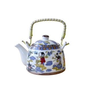 CHALEIRA DE PORCELANA ORIENTAL COM INFUSOR  600 ML - WE0642-H