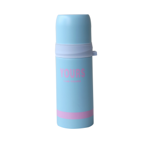 GARRAFA ISOTÉRMICA COM ACIONAMENTO CLICK DE INOX 300 ML  - SZM8191-AZ