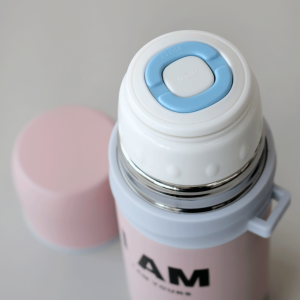 GARRAFA ISOTÉRMICA COM ACIONAMENTO CLICK DE INOX 300 ML - SZM8191-RS