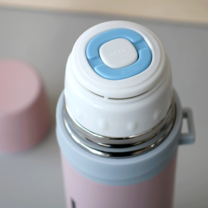 GARRAFA ISOTÉRMICA COM ACIONAMENTO CLICK DE INOX 400 ML - SZM8192-RS