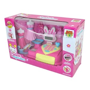 CAIXA REGISTRADORA FASHION DE PLÁSTICO COM ACESSÓRIOS - DMT5528