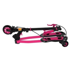 PATINETE ROSA 3 RODAS FROG NEW DE METAL COM FREIO NO GUIDÃO - DMR5819-RS