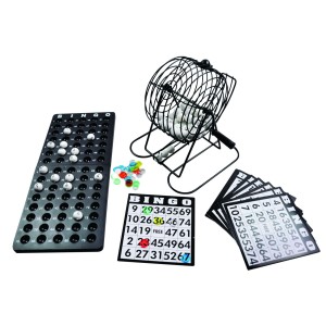 JOGO BINGO GLOBO METAL 75 PEDRAS 18 CARTOES E 150 MARCADORES - IM52002LY