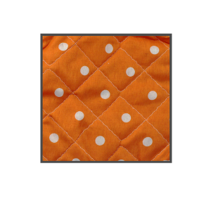 KIT LUVA PARA FORNO E DESCANDO DE PANELA DE POLIÉSTER 02 PEÇAS- ESTAMPA POÁ - CA04068-LJ