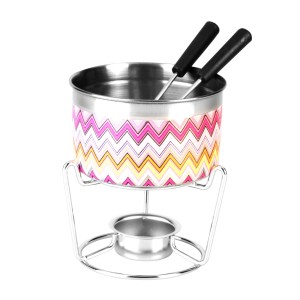 JOGO PARA FONDUE ESMALTADO 3 PEÇAS COLORIDO - CA12210-C