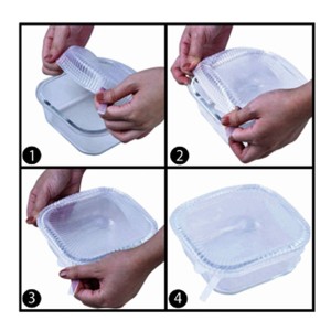 JOGO DE TAMPAS DE SILICONE PROTETOR DE ALIMENTOS COM 6 PEÇAS 6,5 CM A 19,5 CM - 5112-TR