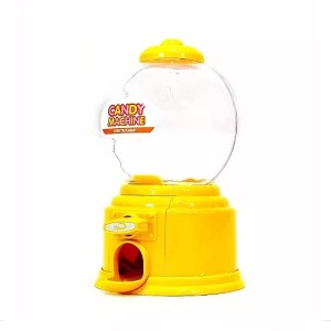 MAQUINA DE BALAS PLASTICO AMARELA 15 X 10 X 8,5 CM - 3246
