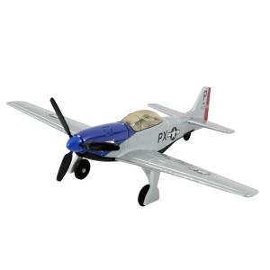 MINIATURA COLECIONAVEL CLASSIC FIGHTER PX CINZA E AZUL - DMC3706
