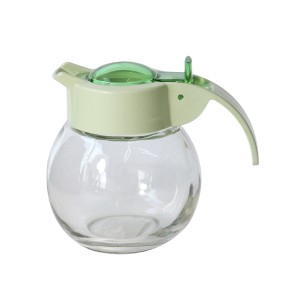 MELEIRA REDONDA DE VIDRO COM TAMPA VERDE - CAPACIDADE 150 ML - CHI1977-VD