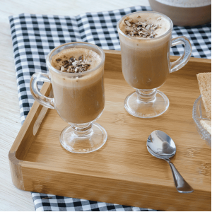 JOGO DE XÍCARA PARA CAPUCCINO EM VIDRO COM 6 PEÇAS 110 ML- VDA0902