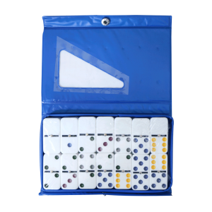 DOMINO PROFISSIONAL 28 PEÇAS EMBALAGEM DE PLÁSTICO COM BOTÃO - 52115008B-AZ