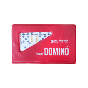 DOMINO PROFISSIONAL 28 PEÇAS EMBALAGEM DE PLÁSTICO COM BOTÃO - 52115008B-VM
