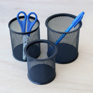 PORTA LÁPIS E CANETAS DE METAL COM 03 PEÇAS - 94590 -PT