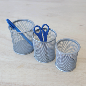 PORTA LÁPIS E CANETAS DE METAL COM 03 PEÇAS - 94590 -PTA