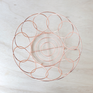 FRUTEIRA DE METAL GOLD ROSE - 11X24CM - SXPP4916