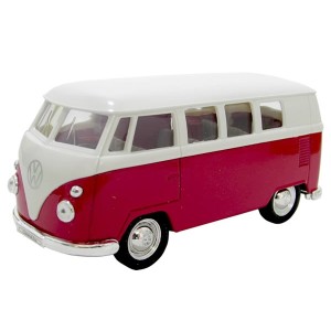 MINIATURA METAL MIX VOLKSWAGEN 1963 T1 BUS VERMELHA / BRANCA 1:34-39 - DMC2423