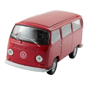 MINIATURA METAL MIX VOLKSWAGEN 72 BUS T2 VERMELHA 1:34-39 - DMC2423