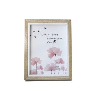 PORTA RETRATO PÉ GRAVATA DE MADEIRA MODELO CAIXA - 15X20CM - SXCX4839