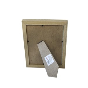 PORTA RETRATO PÉ GRAVATA DE MADEIRA MODELO CAIXA - 15X20CM - SXCX4839