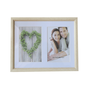 PORTA RETRATO PÉ GRAVATA DE PLASTICO 02 FOTOS 10X15CM - SXFC4444-BG