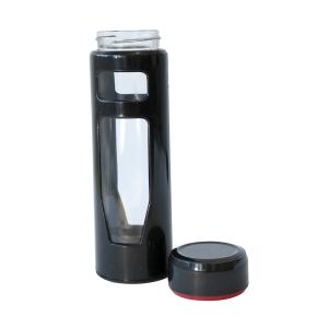 GARRAFA DE VIDRO REVESTIDA COM CAPA PLÁSTICA 400ML - SXYT4860-PT