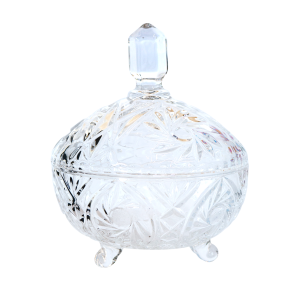 BOMBONIERE DE VIDRO COM TAMPA 16X20 - UH010050