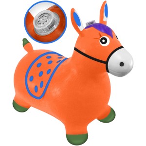 CAVALINHO UPA UPA DE BORRACHA COM SOM E LUZ 55X25X60 CM - MB87050-LJ