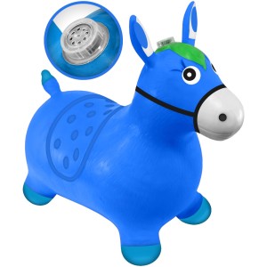 CAVALINHO UPA UPA DE BORRACHA COM SOM E LUZ 55CM- MB87050-AZ