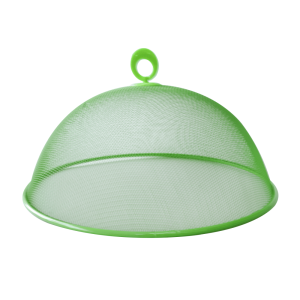 TELA PROTETORA DE ALIMENTOS EM METAL COM ALÇA NO TOPO 29CM - TRC8216-VD