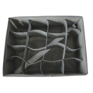 ORGANIZADOR DE GAVETAS MULTIUSO COM 16 DIVISÓRIAS EM TECIDO 32X25X12CM - HU69501-CZ