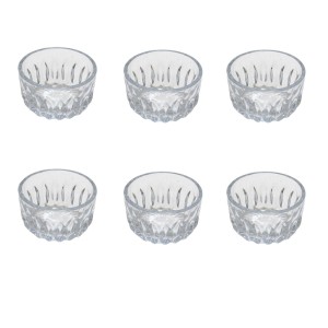 JOGO DE SOBREMESA MINI EM VIDRO COM 6 PEÇAS 50 ML - BM7105