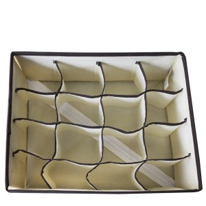 ORGANIZADOR DE GAVETAS MULTIUSO COM 16 DIVISÓRIAS EM TECIDO 32X25X12CM - HU69501-BG