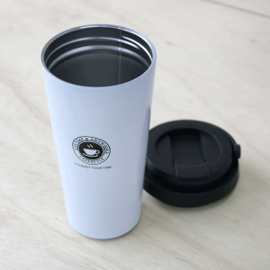 COPO TÉRMICO EM INOX COM ALÇA E ESTAMPA DE CAFÉ  500 ML - MG5036-BR